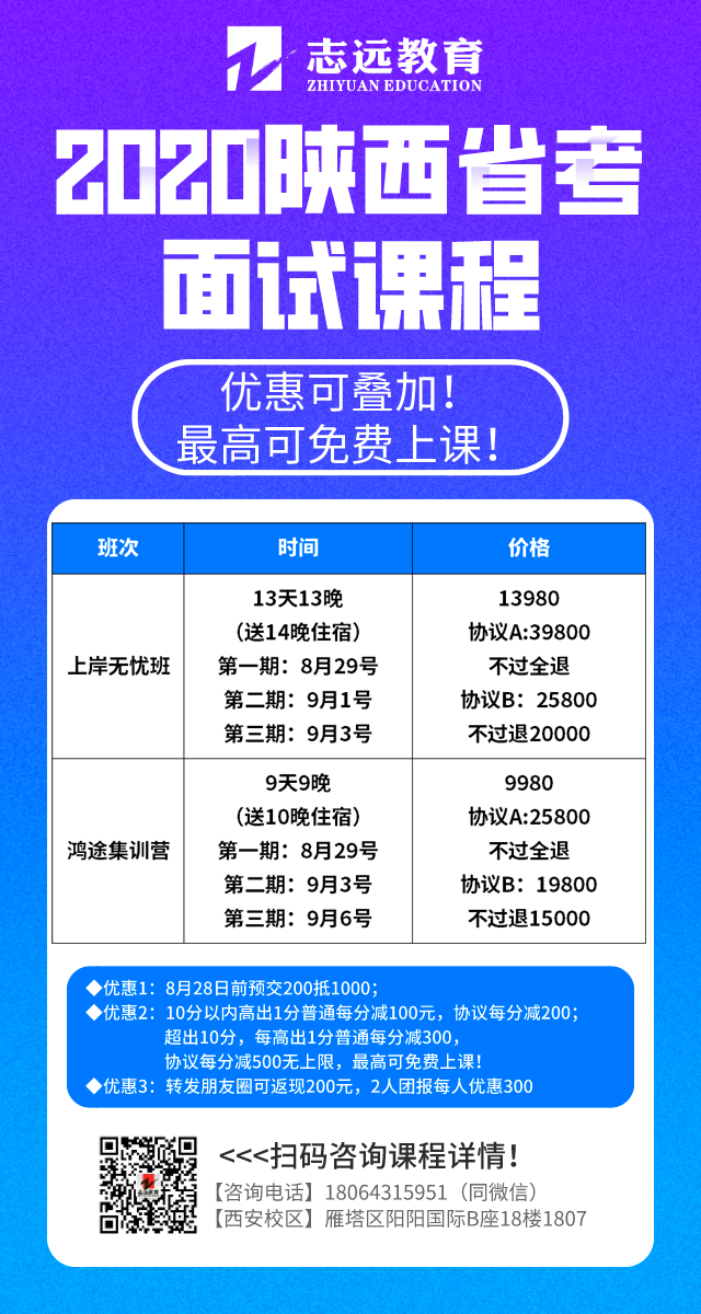 陕西省2020年统一考试录用公务员笔试成绩查询、面试资格复审和体能测评工作安排公告(图2)