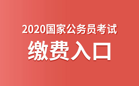 2020国家公务员考试网上缴费入口(图1)