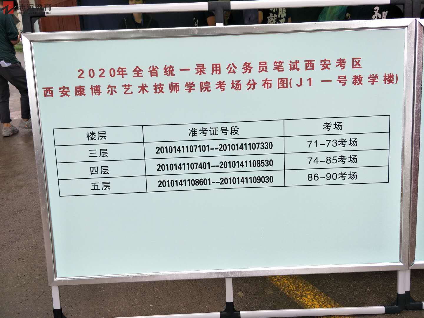 2020陕西公务员考试西安考点(西安康博尔艺术技师学院)(图2)