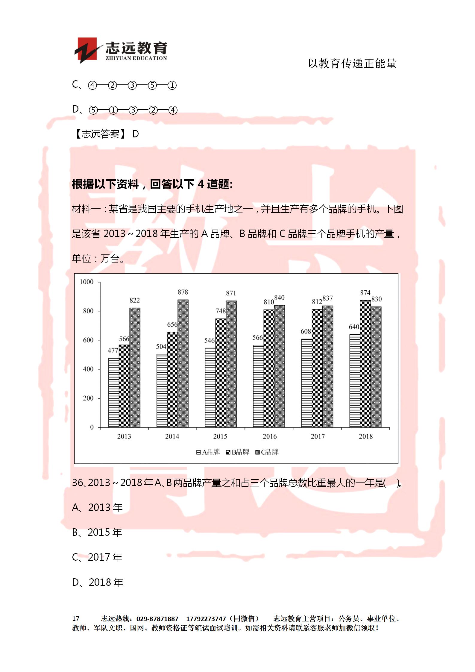 对答案！2020年军队文职《公共科目》【志远考生回忆版】(图17)