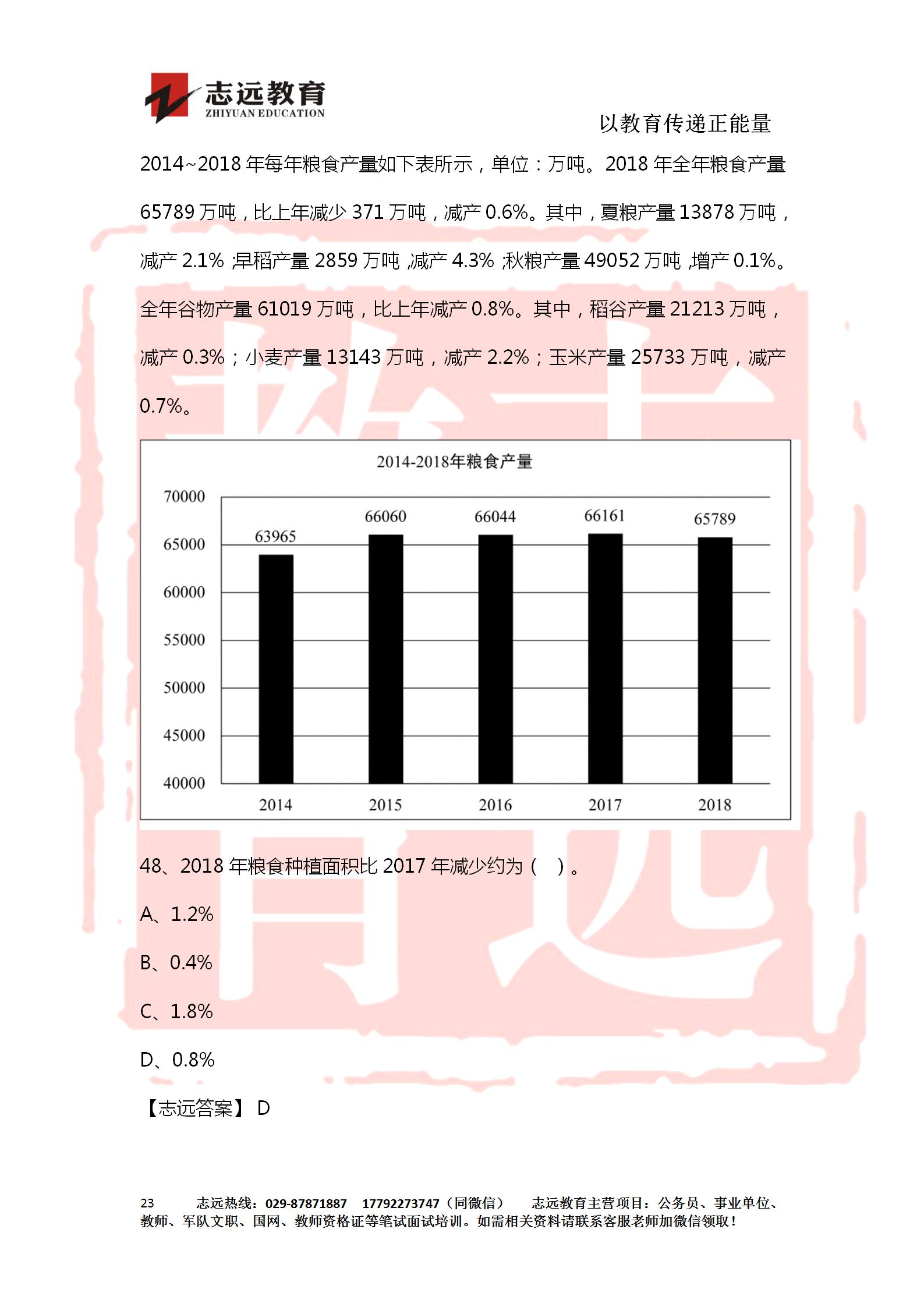 对答案！2020年军队文职《公共科目》【志远考生回忆版】(图23)